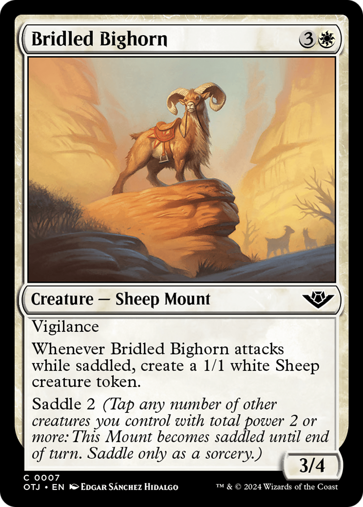 Bridled Bighorn [Outlaws of Thunder Junction] | Impulse Games and Hobbies