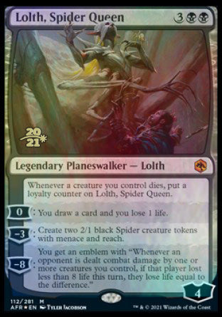 Lolth, Spider Queen [Dungeons & Dragons: Adventures in the Forgotten Realms Prerelease Promos] | Impulse Games and Hobbies