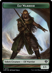 Elf Warrior // Cleric Double-Sided Token [Commander Masters Tokens] | Impulse Games and Hobbies