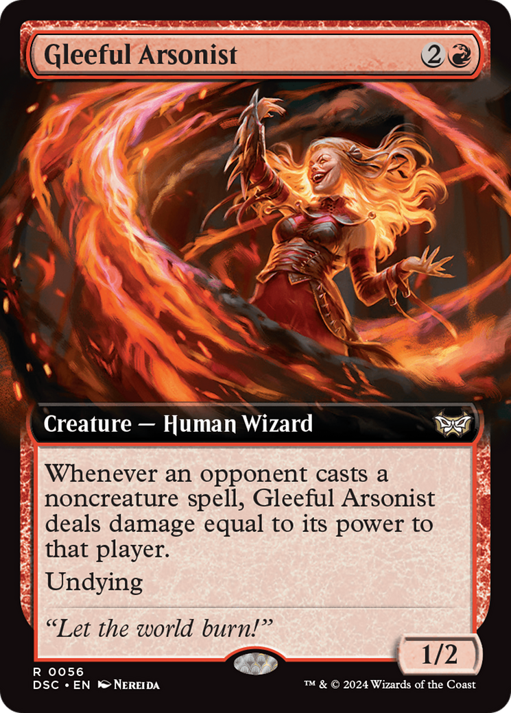 Gleeful Arsonist (Extended Art) [Duskmourn: House of Horror Commander] | Impulse Games and Hobbies