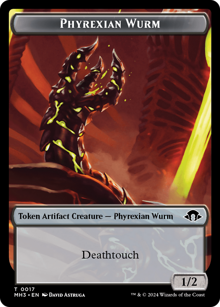 Phyrexian Wurm Token (0017) [Modern Horizons 3 Tokens] | Impulse Games and Hobbies