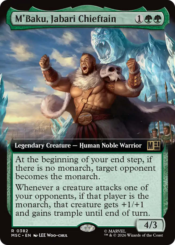 M'Baku, Jabari Chieftain (Extended Art) [Marvel Super Heroes Commander] | Impulse Games and Hobbies