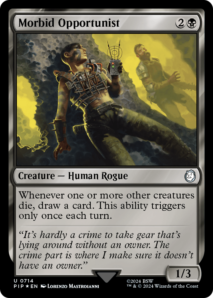 Morbid Opportunist (Surge Foil) [Fallout] | Impulse Games and Hobbies