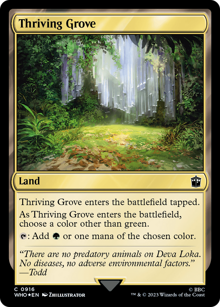 Thriving Grove (Surge Foil) [Doctor Who] | Impulse Games and Hobbies