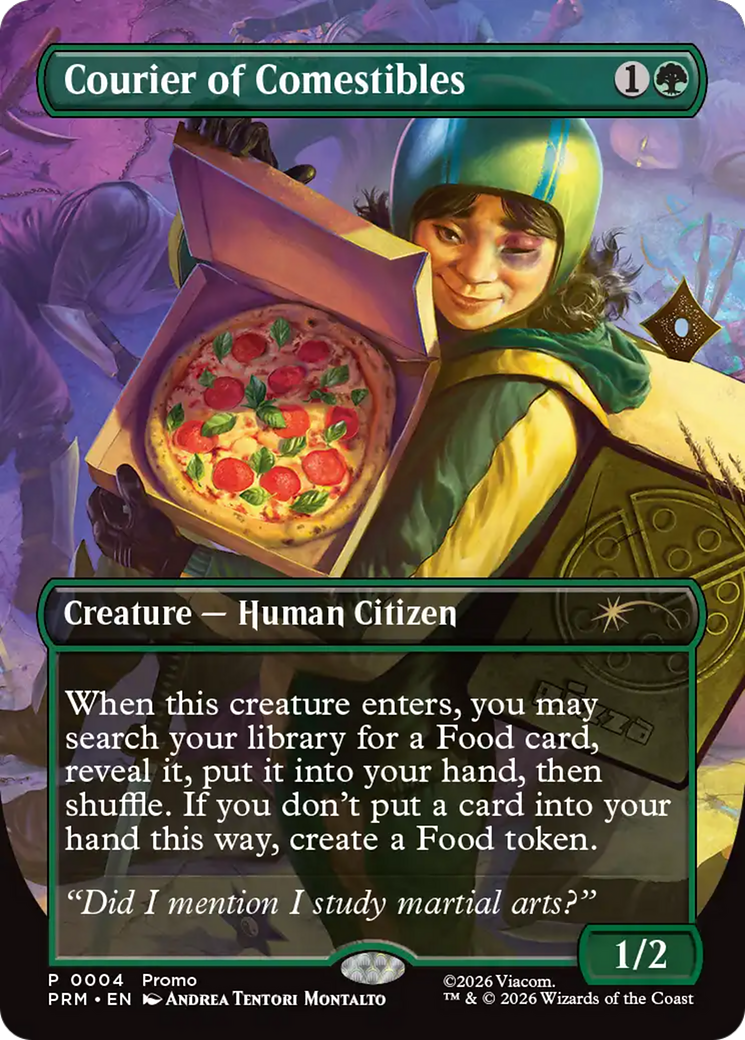 Courier of Comestibles (Borderless) [Wizards Play Network 2026] | Impulse Games and Hobbies