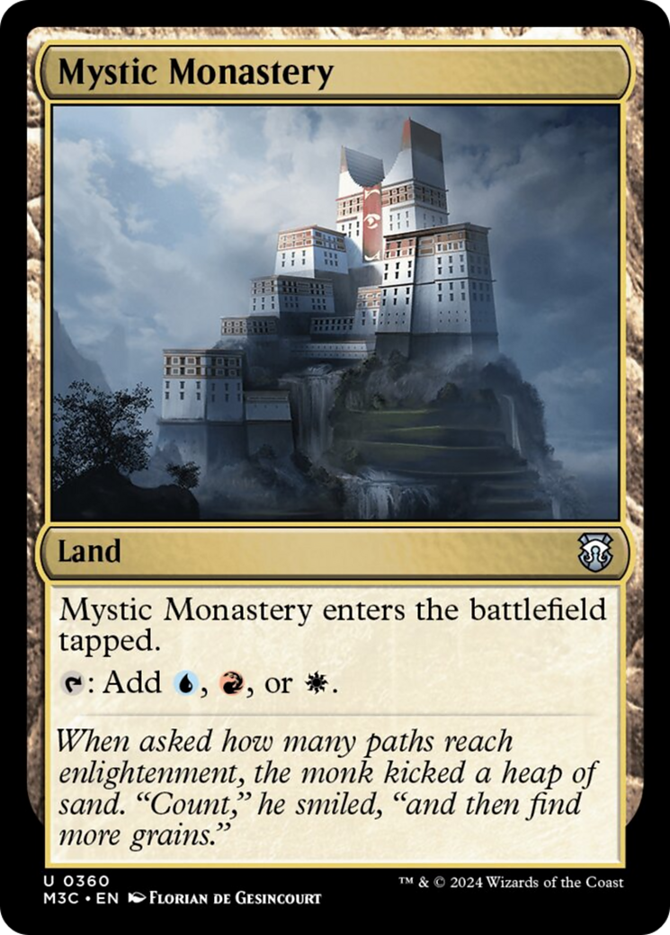 Mystic Monastery (Ripple Foil) [Modern Horizons 3 Commander] | Impulse Games and Hobbies