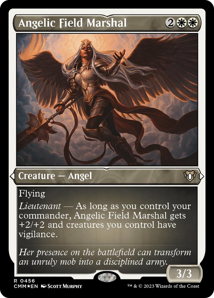 Angelic Field Marshal (Foil Etched) [Commander Masters] | Impulse Games and Hobbies