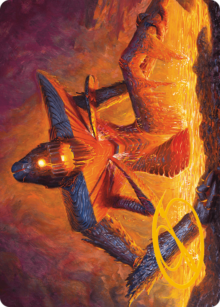 Molten Gatekeeper Art Card (Gold-Stamped Signature) [Modern Horizons 3 Art Series] | Impulse Games and Hobbies