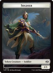 Solider (0004) // Solider (0005) Double-Sided Token [Tarkir: Dragonstorm Tokens] | Impulse Games and Hobbies