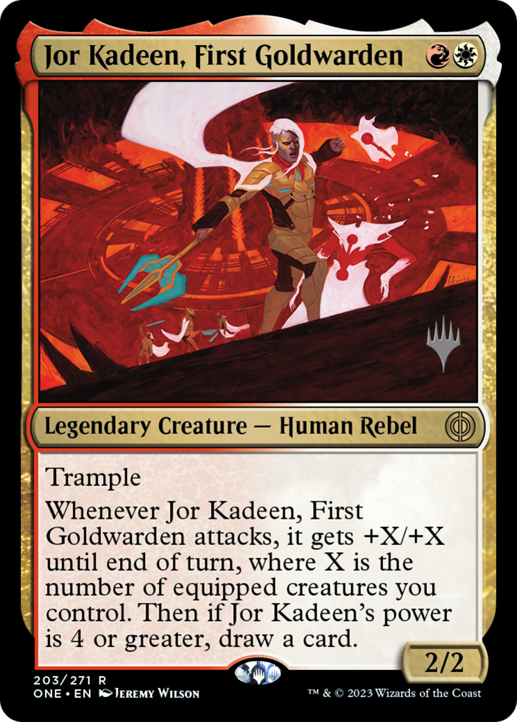 Jor Kadeen, First Goldwarden (Promo Pack) [Phyrexia: All Will Be One Promos] | Impulse Games and Hobbies