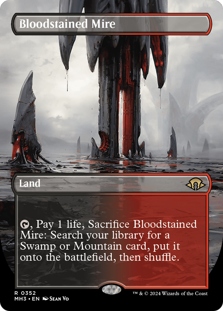 Bloodstained Mire (Borderless) [Modern Horizons 3] | Impulse Games and Hobbies