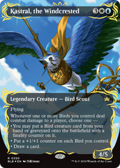 Kastral, the Windcrested (Borderless) (Raised Foil) [Bloomburrow] | Impulse Games and Hobbies