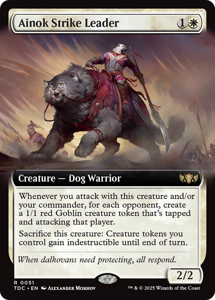 Ainok Strike Leader (Extended Art) [Tarkir: Dragonstorm Commander] | Impulse Games and Hobbies