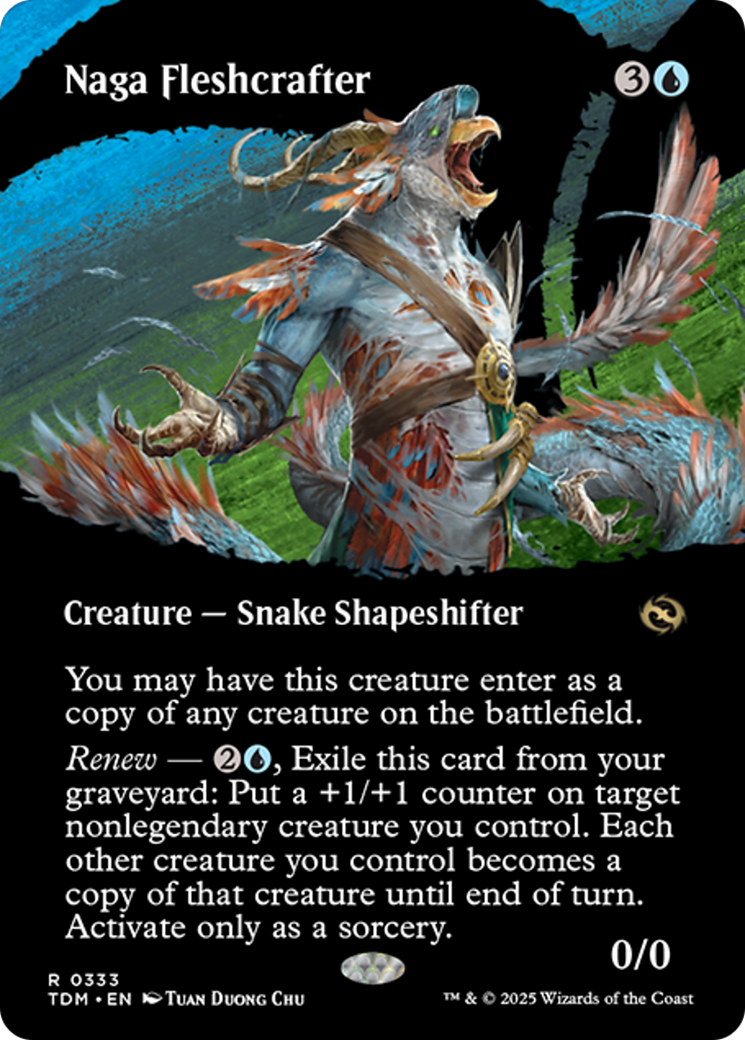 Naga Fleshcrafter (Borderless) [Tarkir: Dragonstorm] | Impulse Games and Hobbies