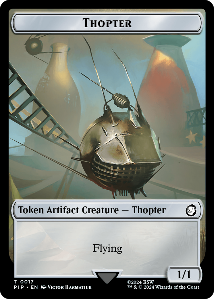 Junk // Thopter Double-Sided Token [Fallout Tokens] | Impulse Games and Hobbies