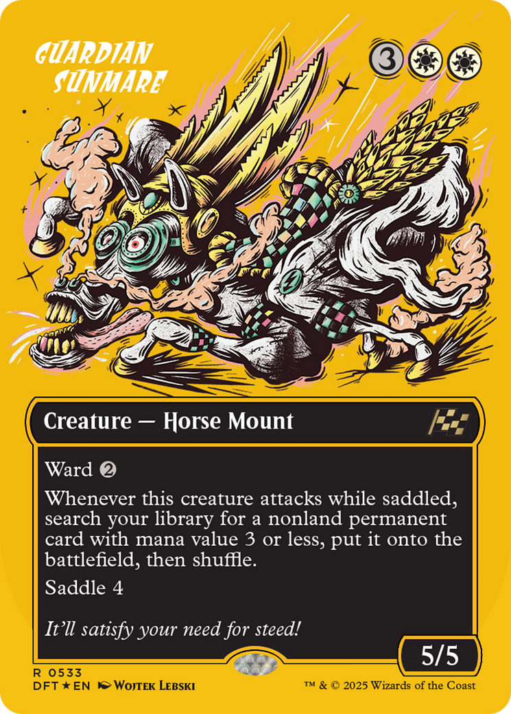 Guardian Sunmare (Borderless) (First-Place Foil) [Aetherdrift] | Impulse Games and Hobbies