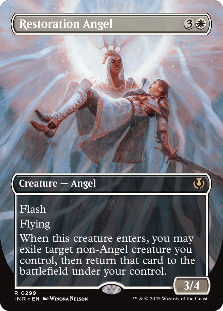 Restoration Angel (Borderless) [Innistrad Remastered] | Impulse Games and Hobbies