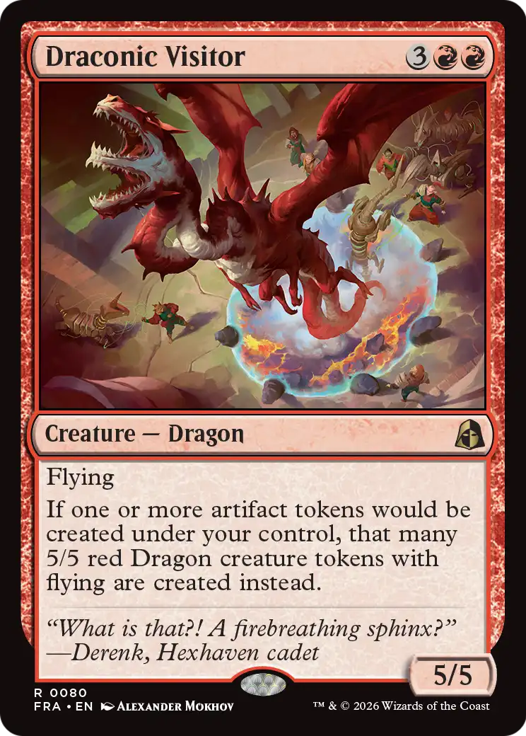 Draconic Visitor [Reality Fracture] | Impulse Games and Hobbies