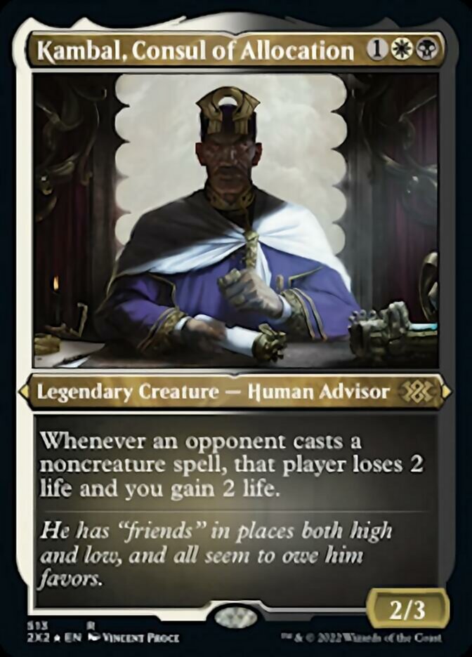 Kambal, Consul of Allocation (Foil Etched) [Double Masters 2022] | Impulse Games and Hobbies