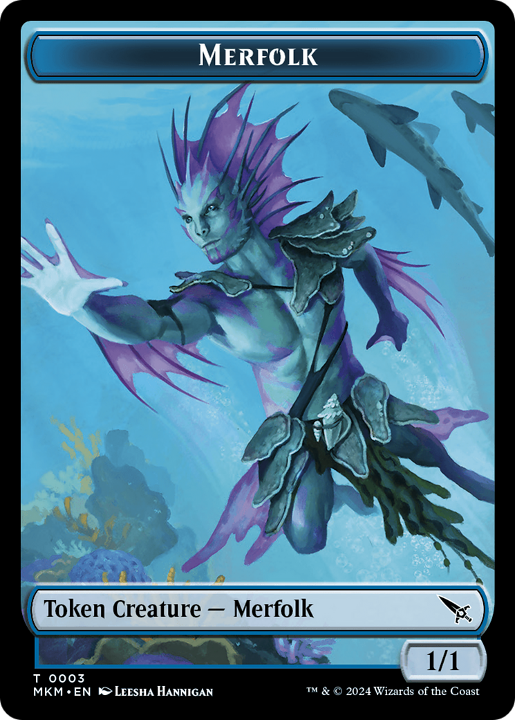 Merfolk Token [Murders at Karlov Manor Tokens] | Impulse Games and Hobbies