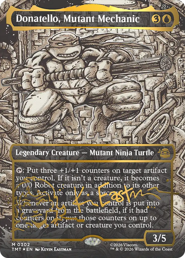 Donatello, Mutant Mechanic (Borderless) (Gold-Stamped Signature) [Teenage Mutant Ninja Turtles] | Impulse Games and Hobbies
