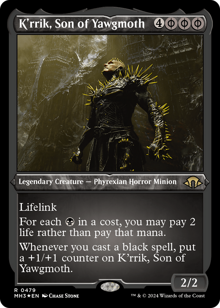 K'rrik, Son of Yawgmoth (Foil Etched) [Modern Horizons 3] | Impulse Games and Hobbies