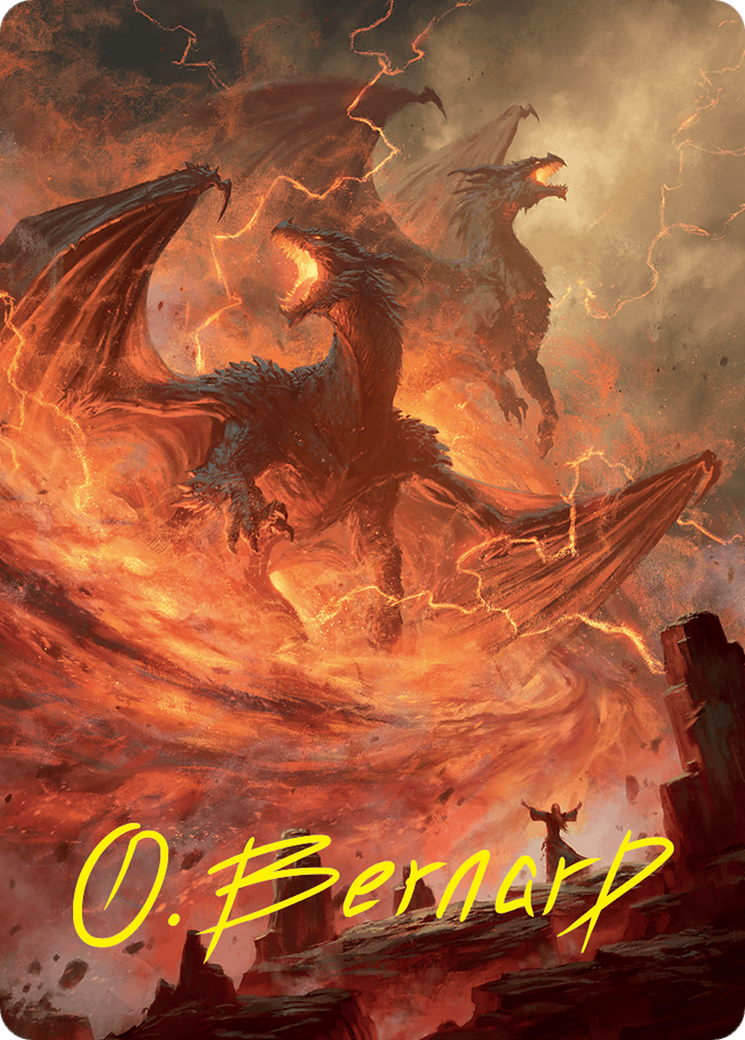 Rite of the Dragoncaller Art Card (38/54) (Gold-Stamped Signature) [Foundations Art Series] | Impulse Games and Hobbies