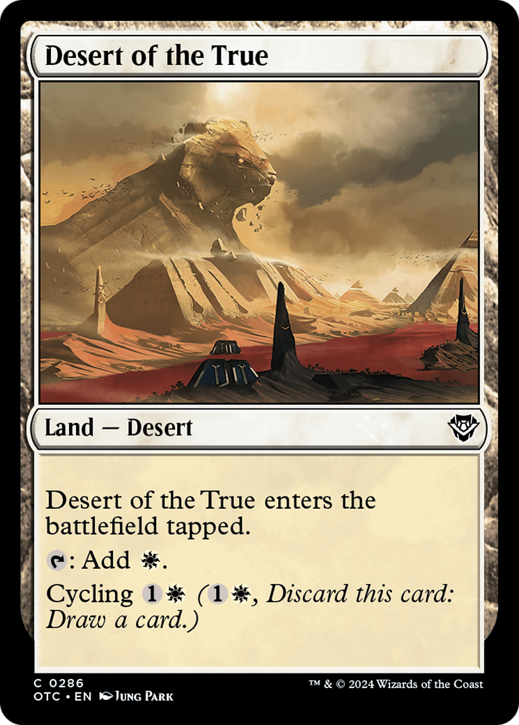 Desert of the True [Outlaws of Thunder Junction Commander] | Impulse Games and Hobbies