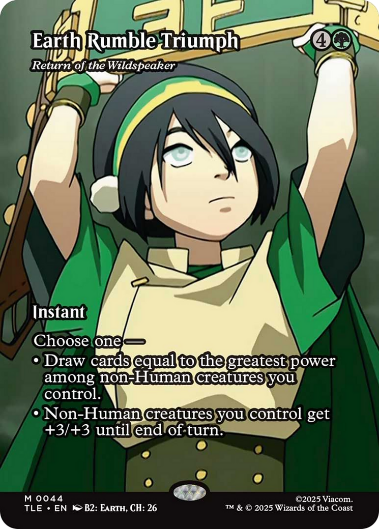 Earth Rumble Triumph - Return of the Wildspeaker (Borderless) [Avatar: The Last Airbender: Eternal-Legal] | Impulse Games and Hobbies