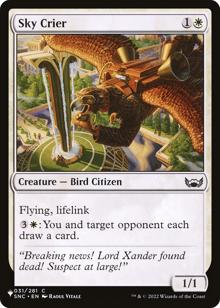 Sky Crier [The List Reprints] | Impulse Games and Hobbies