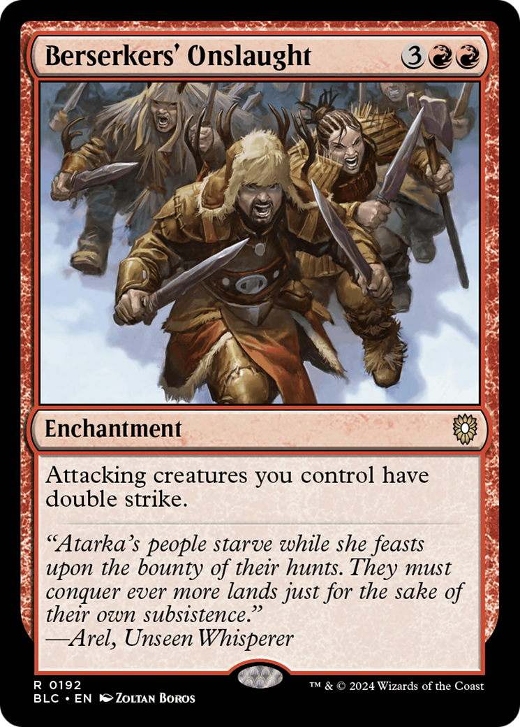 Berserkers' Onslaught [Bloomburrow Commander] | Impulse Games and Hobbies