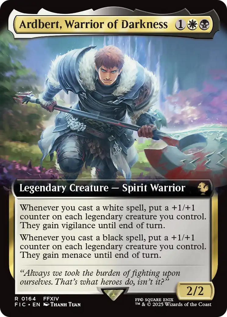 Ardbert, Warrior of Darkness (Extended Art) [FINAL FANTASY Commander] | Impulse Games and Hobbies