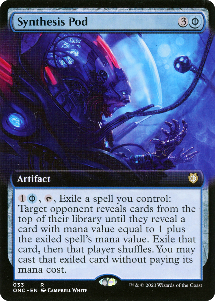 Synthesis Pod (Extended Art) [Phyrexia: All Will Be One Commander] | Impulse Games and Hobbies
