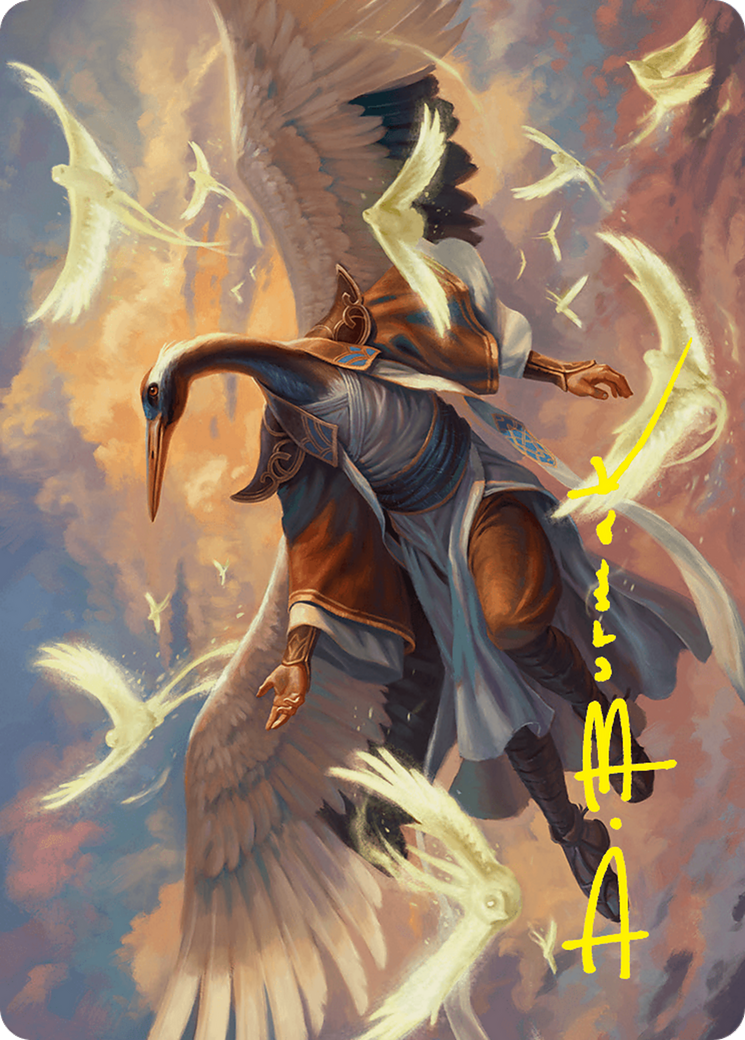 Kykar, Zephyr Awakener Art Card (16/54) (Gold-Stamped Signature) [Foundations Art Series] | Impulse Games and Hobbies