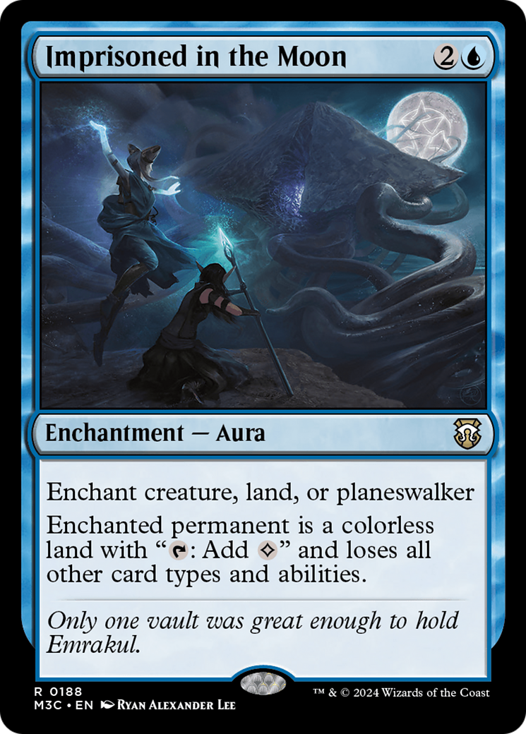 Imprisoned in the Moon (Ripple Foil) [Modern Horizons 3 Commander] | Impulse Games and Hobbies