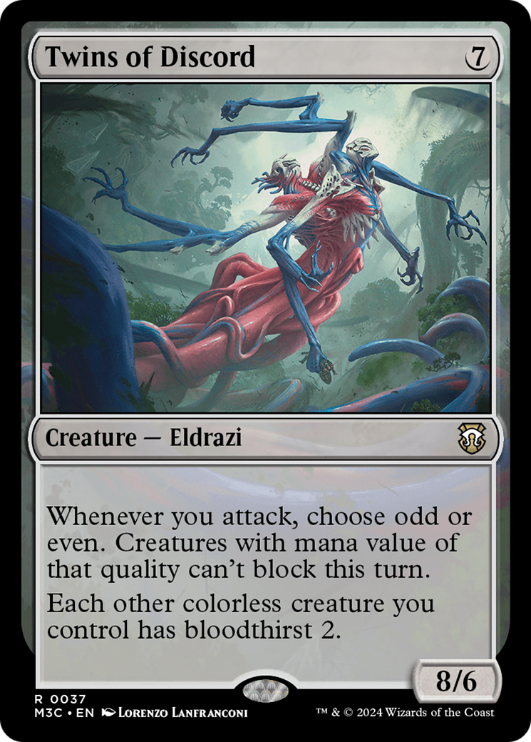 Twins of Discord (Ripple Foil) [Modern Horizons 3 Commander] | Impulse Games and Hobbies
