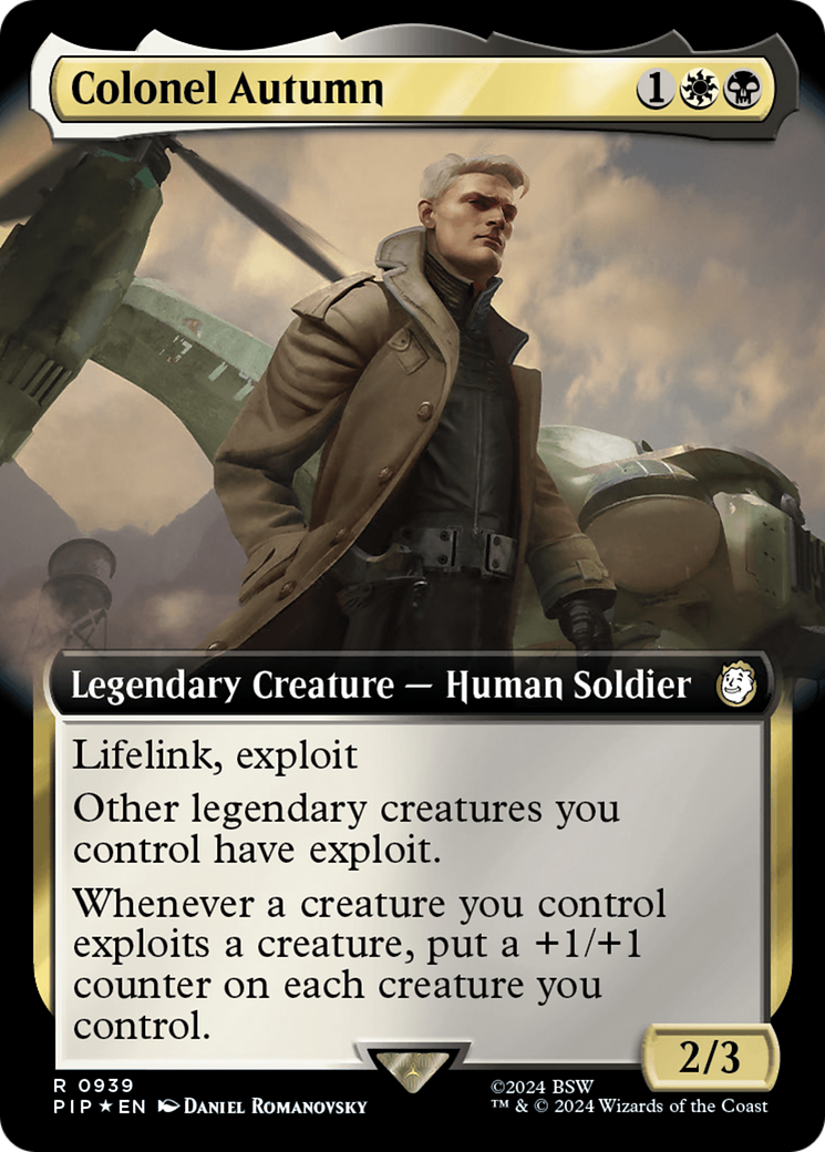 Colonel Autumn (Extended Art) (Surge Foil) [Fallout] | Impulse Games and Hobbies