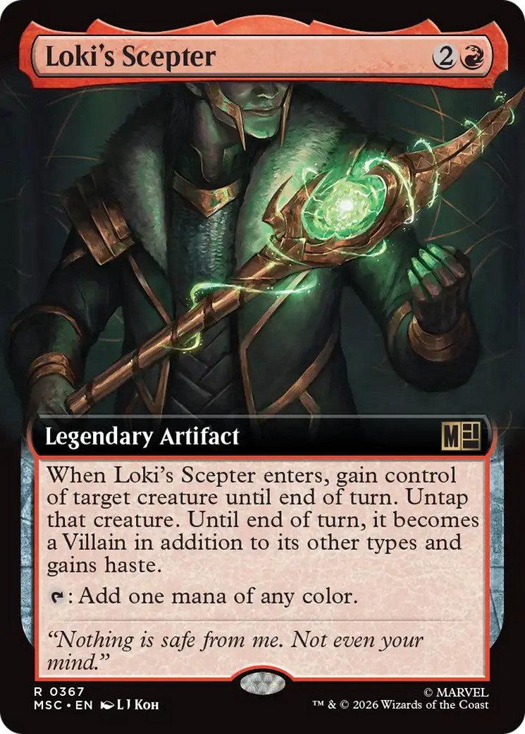 Loki's Scepter (Extended Art) [Marvel Super Heroes Commander] | Impulse Games and Hobbies