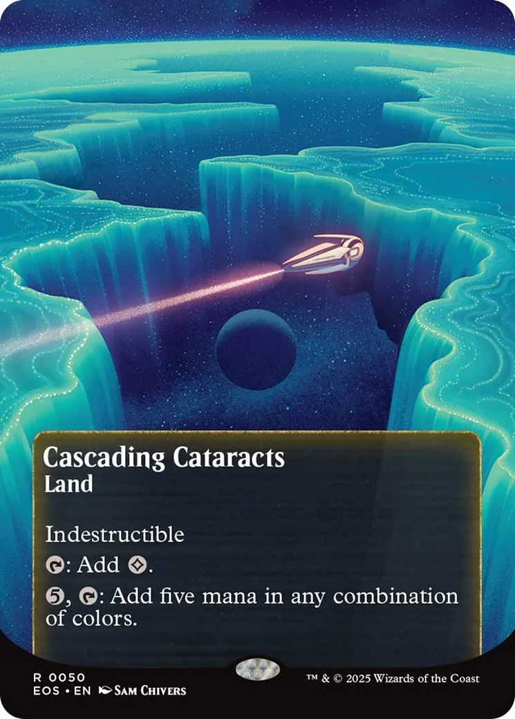 Cascading Cataracts Art Card (50/54) [Edge of Eternities Art Series] | Impulse Games and Hobbies
