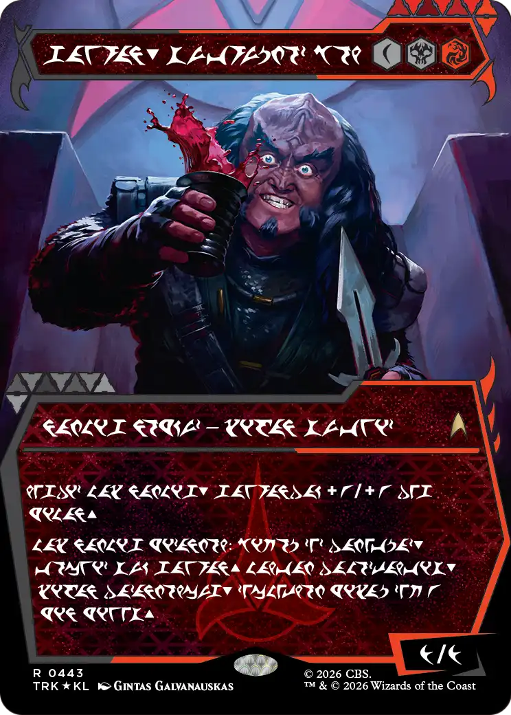 Gowron, Eager for Battle (Showcase) (Klingon) [Star Trek] | Impulse Games and Hobbies