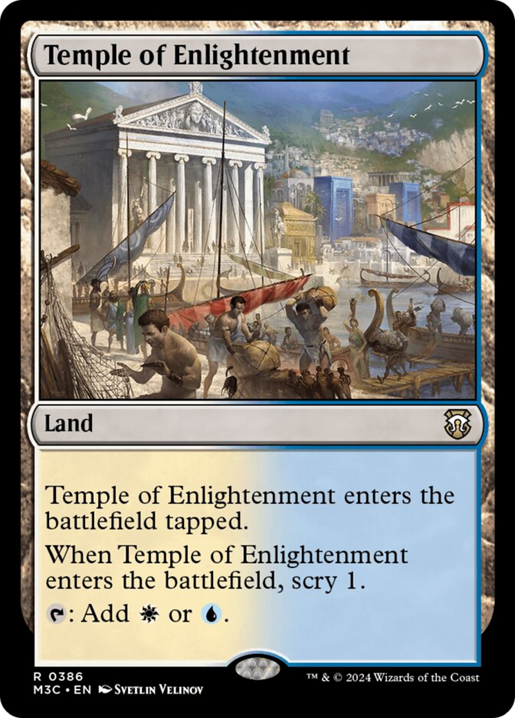 Temple of Enlightenment (Ripple Foil) [Modern Horizons 3 Commander] | Impulse Games and Hobbies