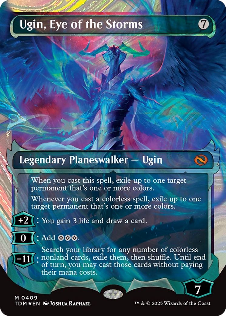 Ugin, Eye of the Storms (Showcase) (Halo Foil) [Tarkir: Dragonstorm] | Impulse Games and Hobbies