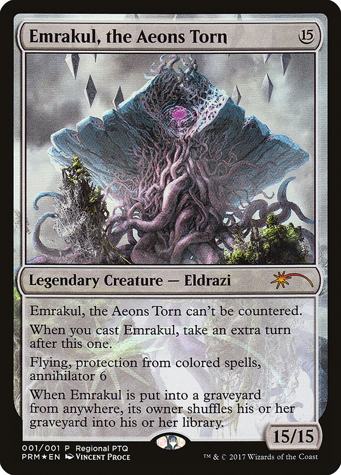 Emrakul, the Aeons Torn (Regional PTQ) [Pro Tour Promos] | Impulse Games and Hobbies