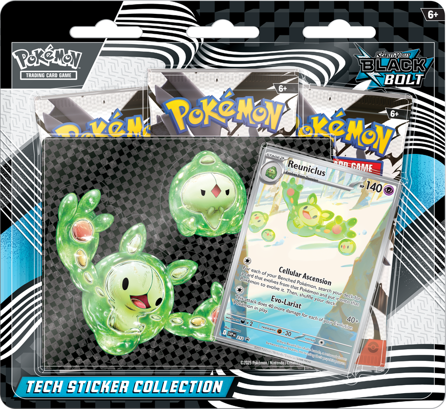 POKEMON SV10.5 BLACK BOLT TECH STICKER COLLECTION | Impulse Games and Hobbies