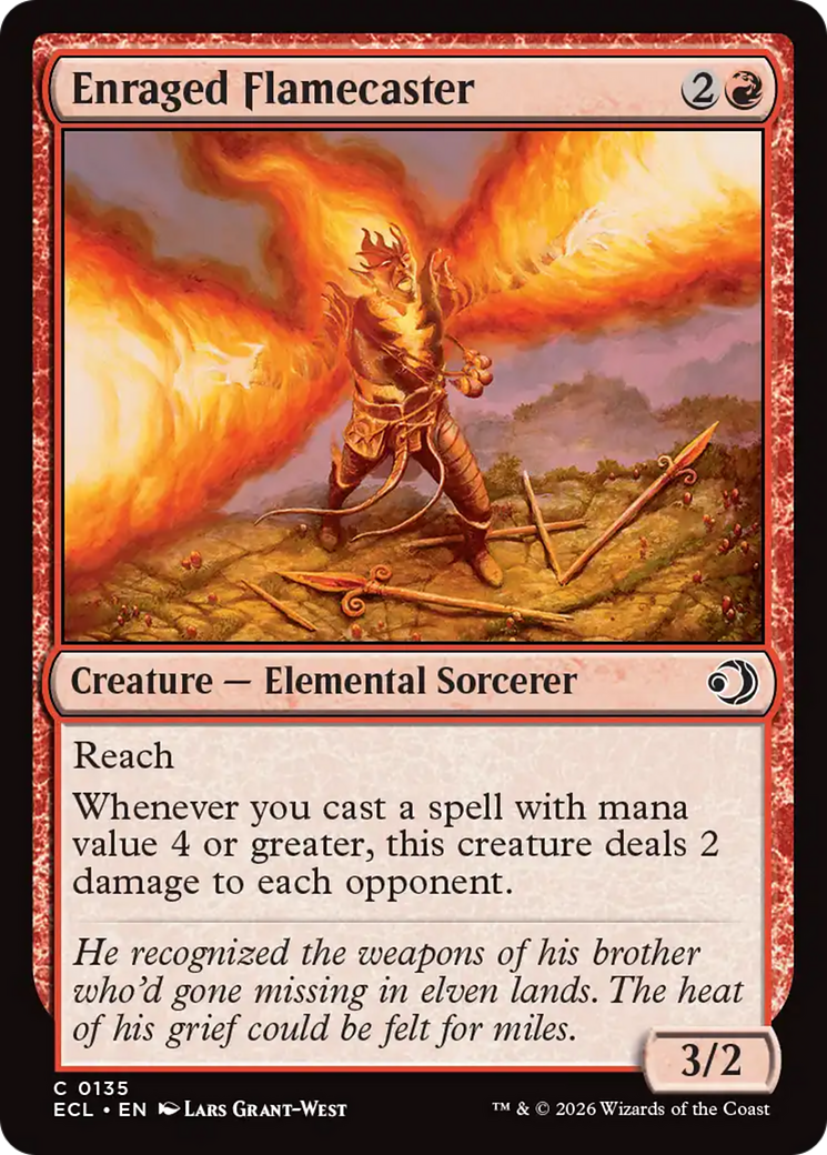 Enraged Flamecaster [Lorwyn Eclipsed] | Impulse Games and Hobbies