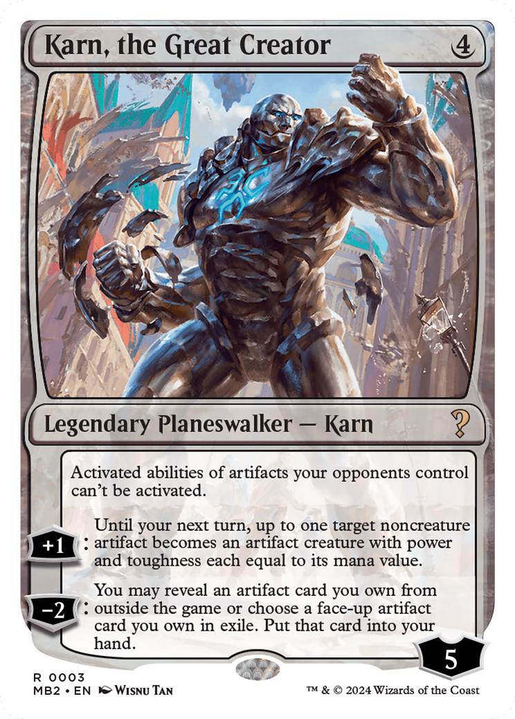 Karn, the Great Creator (White Border) [Mystery Booster 2] | Impulse Games and Hobbies