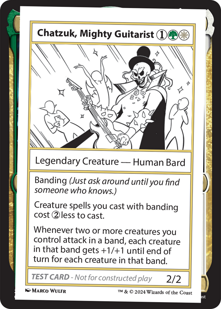 Chatzuk, Mighty Guitarist [Mystery Booster 2 Playtest Cards] | Impulse Games and Hobbies