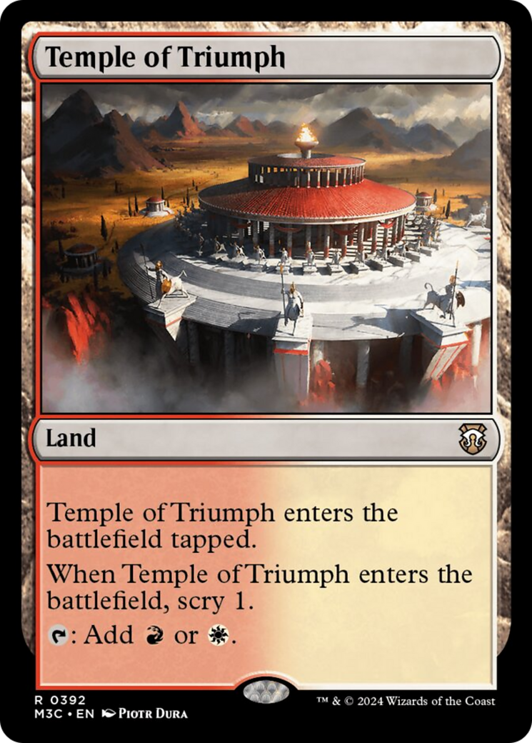 Temple of Triumph (Ripple Foil) [Modern Horizons 3 Commander] | Impulse Games and Hobbies