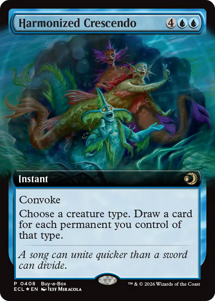 Harmonized Crescendo (Extended Art) (Buy-A-Box) [Lorwyn Eclipsed] | Impulse Games and Hobbies