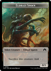 Eldrazi Spawn // Spirit (0028) Double-Sided Token [Modern Horizons 3 Tokens] | Impulse Games and Hobbies